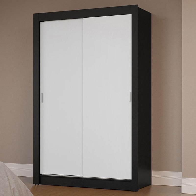 Ropero closet madesa milano 2 puertas corredizas bn