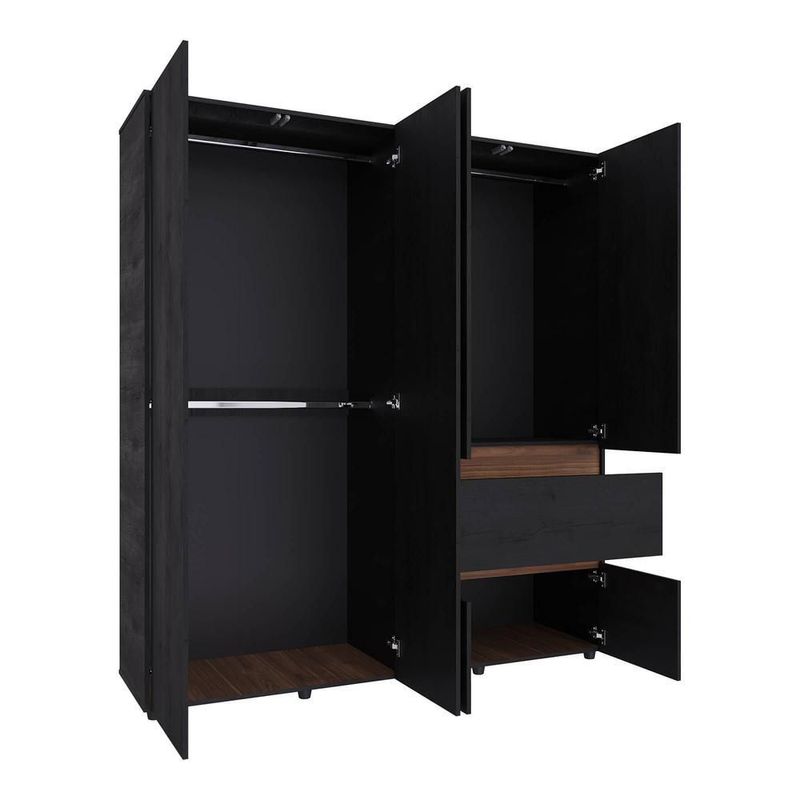 Armario ropero cora 180x200cm closet mdp