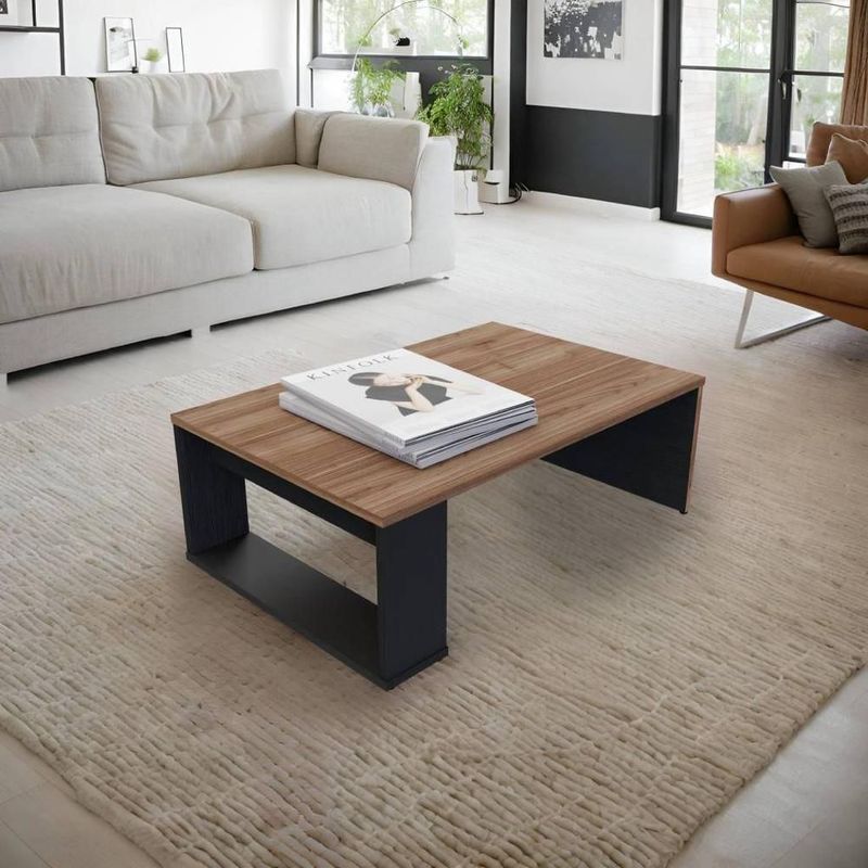 Mesa de centro covalt color gales wengue