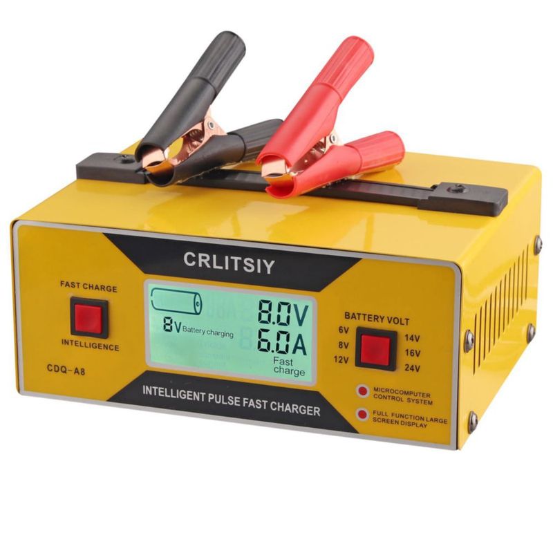 Cargador de Baterías CRLITSIY 6/8/12/16/24V 14A Inteligente