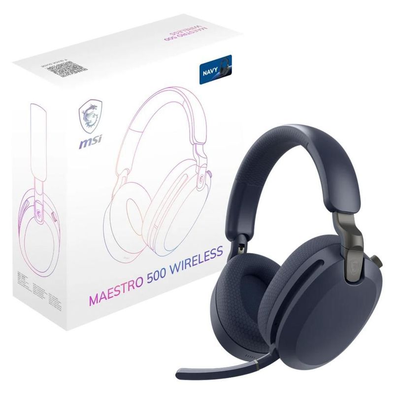 Diadema gamer msi maestro 500 wireless navy pc android ios