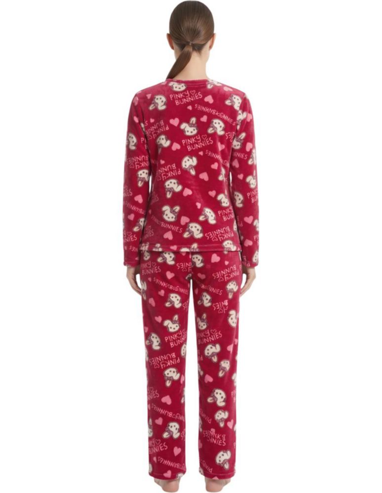 Set de Pijama para Mujer de Manga Larga  y Pantalón, Suave y Cómoda