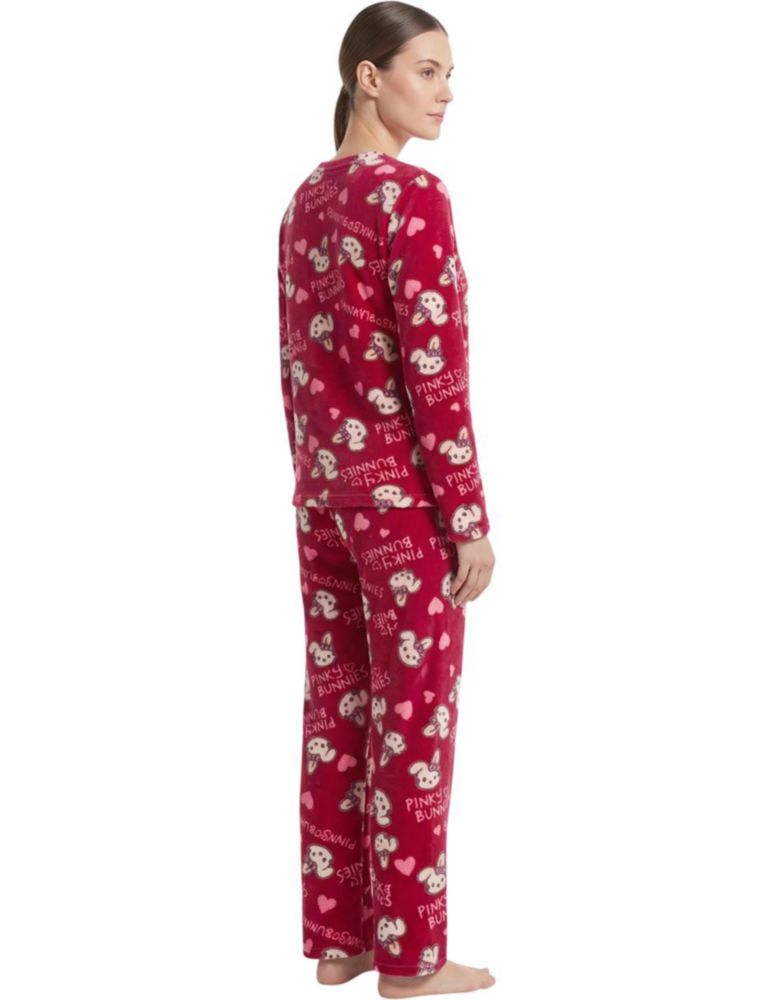 Set de Pijama para Mujer de Manga Larga  y Pantalón, Suave y Cómoda