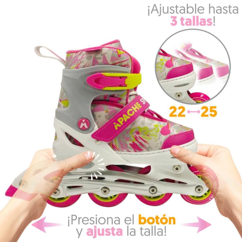Apache Patines en línea Rush Girl Ajustables 22-25cm