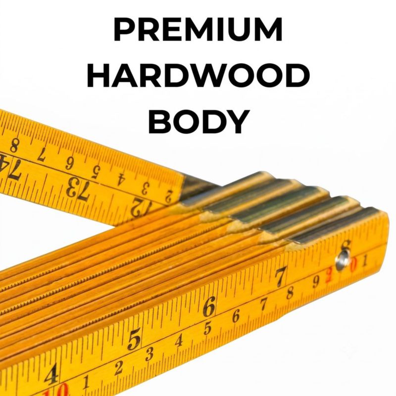 Regla plegable Binzer de madera 2 m – paquete de 5