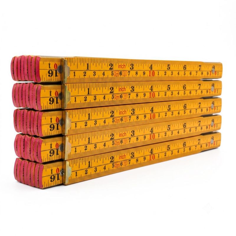 Regla plegable Binzer de madera 2 m – paquete de 5