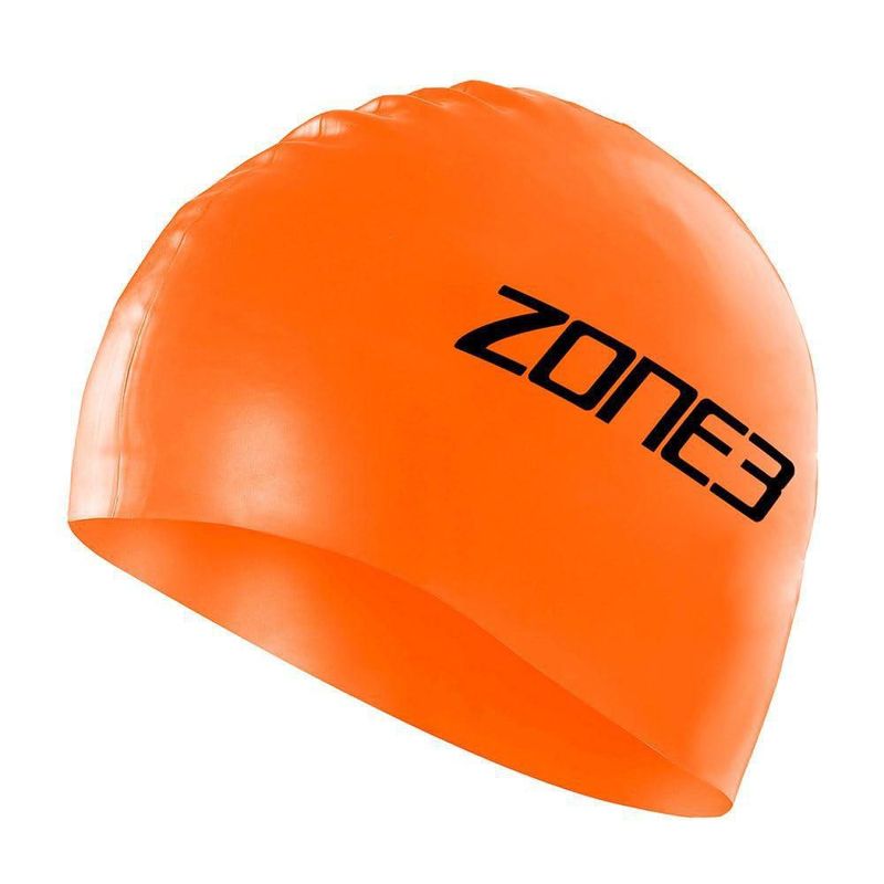 Gorro de Natación ZONE3 48 g Naranja de Silicona