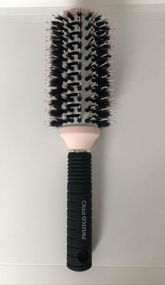 Cepillo de Pelo Swissco Pequeño Rosa/Blanco/Negro