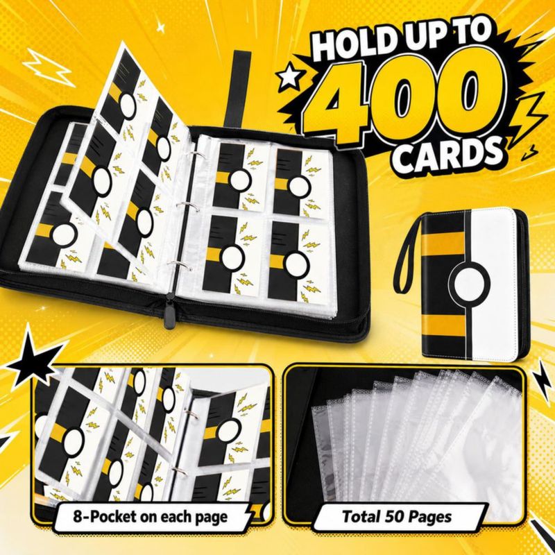 Carpeta de cartas GANDATA 4 bolsillos 400 cartas