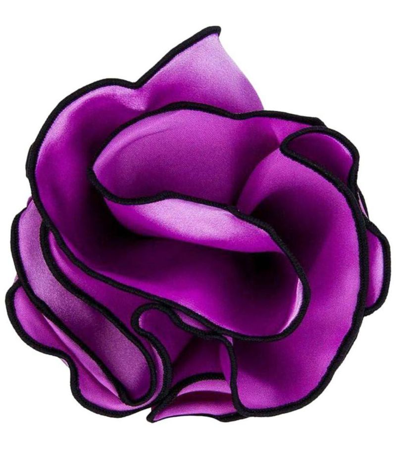 Pañuelo de Bolsillo Vittorio Farina 34 cm Lavanda/Negro