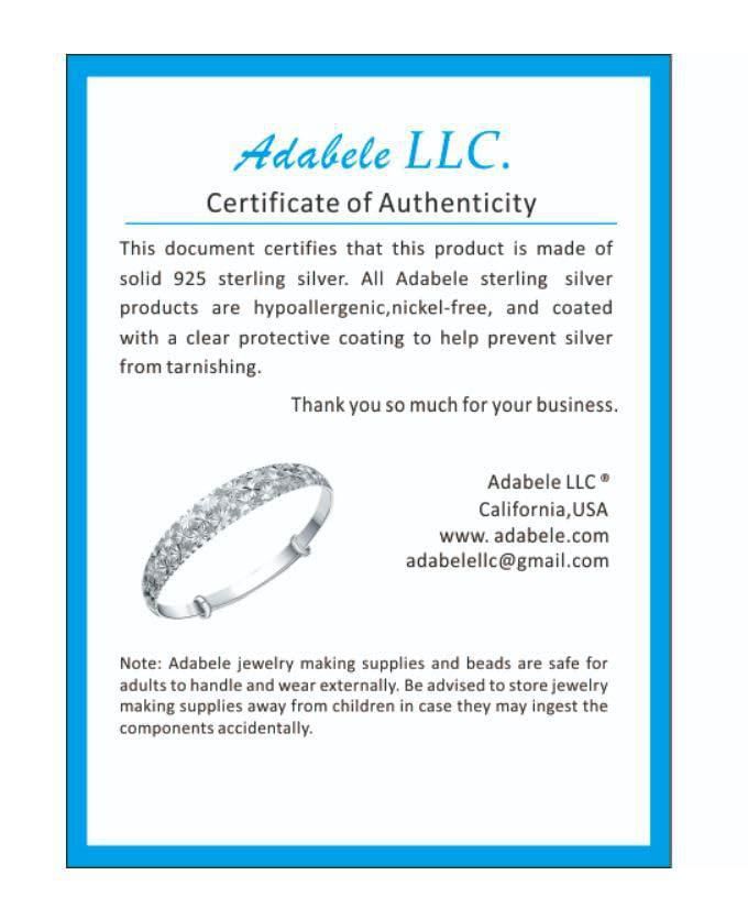 Gancho para Pendientes Adabele de Plata de Ley 925 20 mm 07 mm (10 uds)