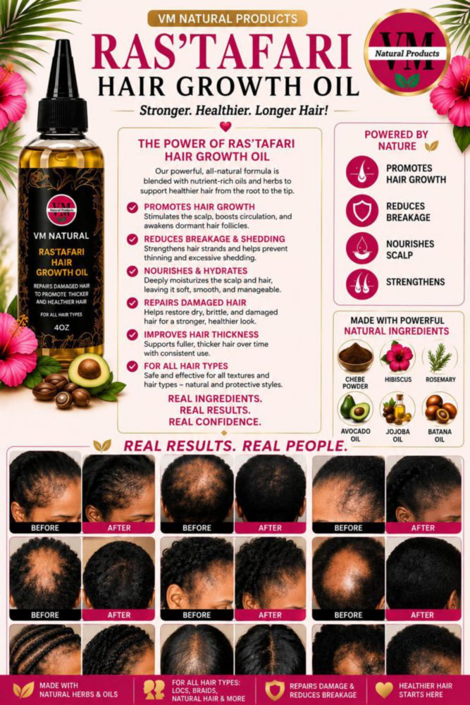 Aceite para el Crecimiento del Cabello Toeak 177 ml Ras'Tafari