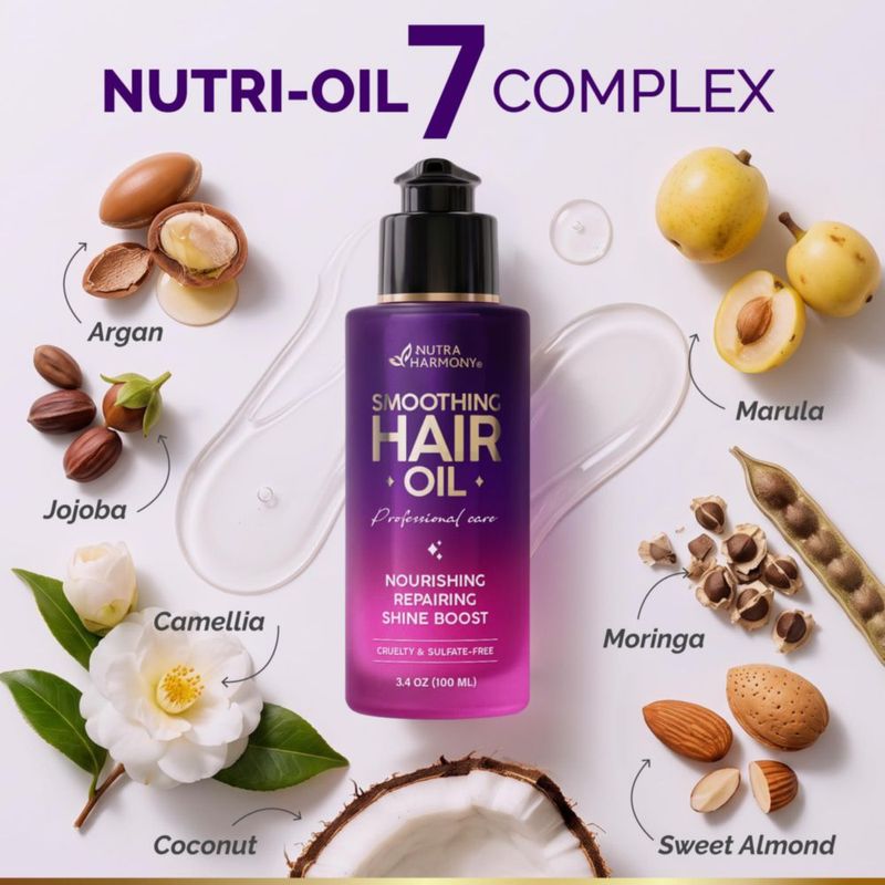 Aceite para Cabello NUTRAHARMONY 100 ml Antifrizz Cabello Seco