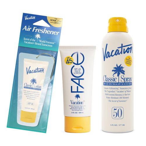 Set VACATION Protector Solar: Loción Facial + Spray Corporal + Ambientador