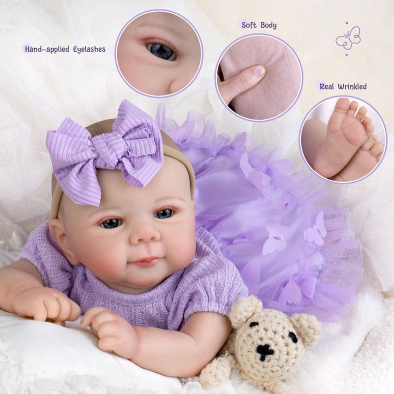 Muñeca Bebé Realista Aori Reborn 51 cm