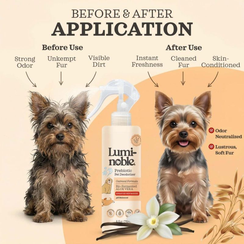 Desodorante para Perros LUMI-NOBLE 236 ml Vainilla y Avena