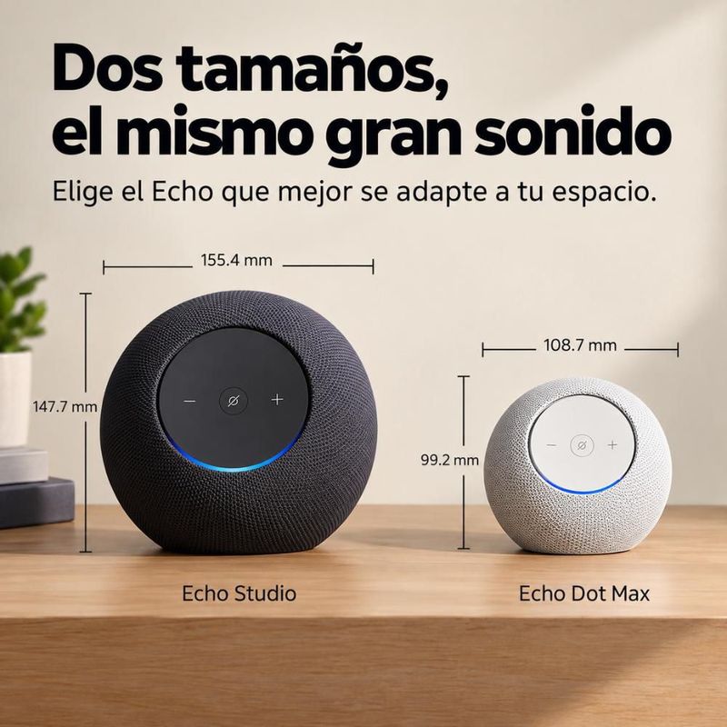 Bocina Inteligente Amazon Echo Dot Max Alexa Graphite