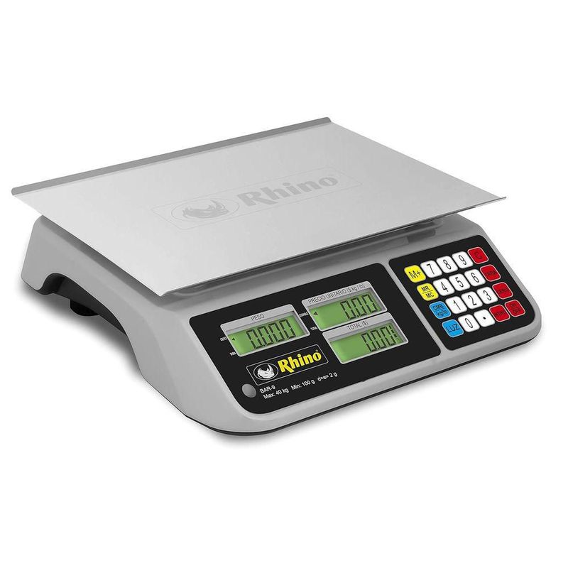 Báscula Digital Comercial RHINO BAR-9 40 kg Precisión 2 g