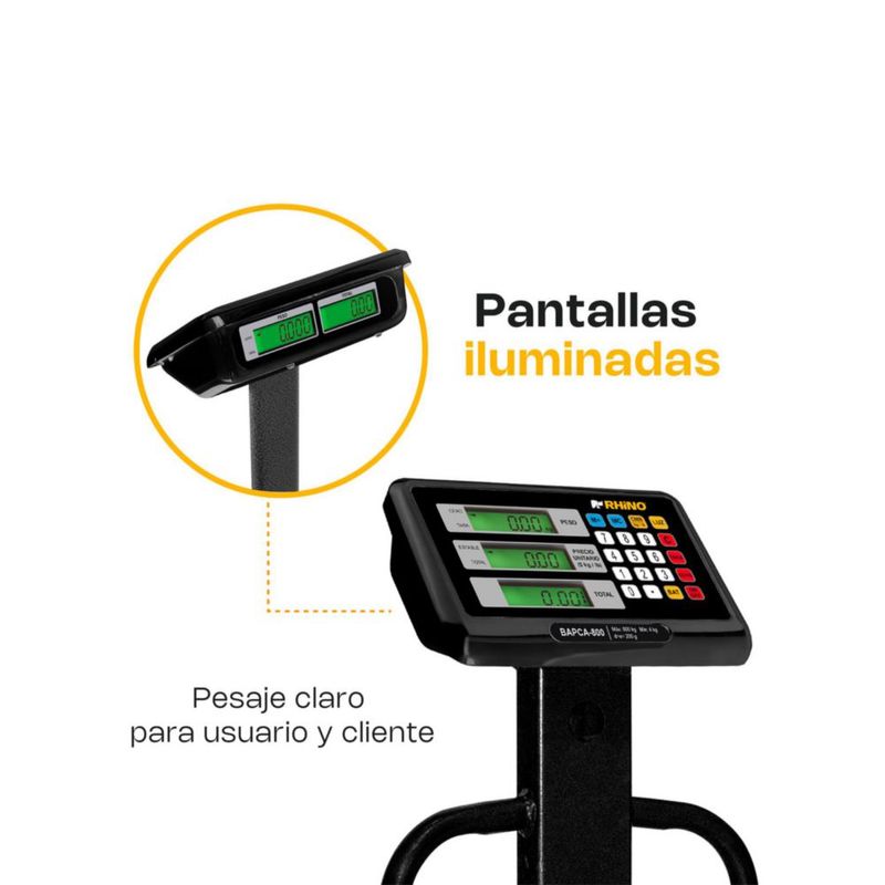 Báscula de Plataforma RHINO BAPCA-800 800 kg