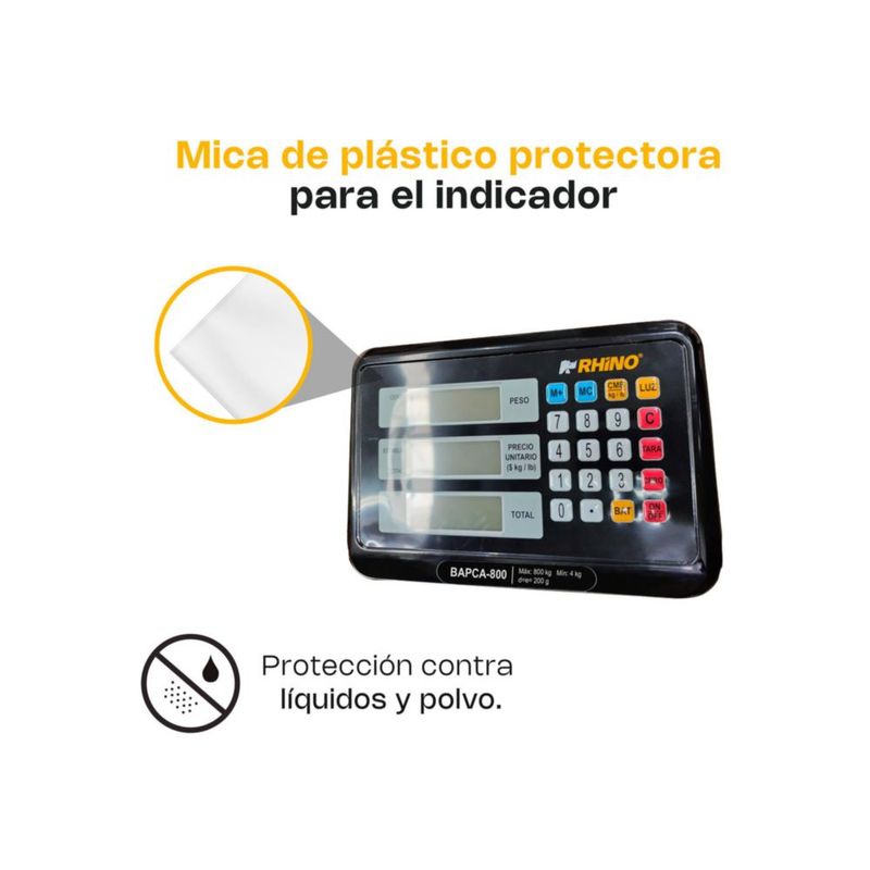 Báscula de Plataforma RHINO BAPCA-800 800 kg
