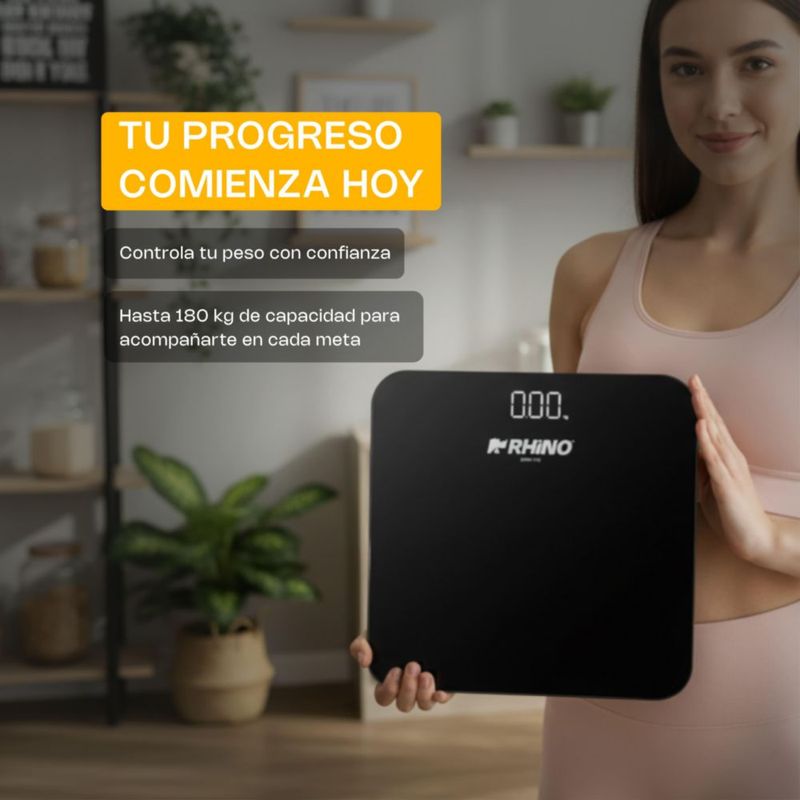 Báscula Digital Corporal RHINO BABA-180 Precisión 100 g
