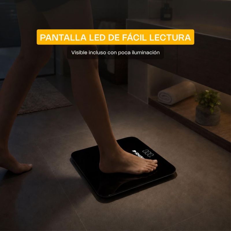 Báscula Digital Corporal RHINO BABA-180 Precisión 100 g