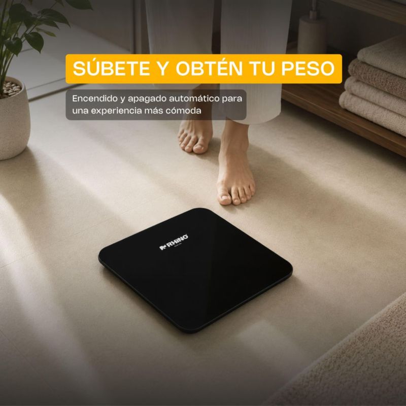 Báscula Digital Corporal RHINO BABA-180 Precisión 100 g