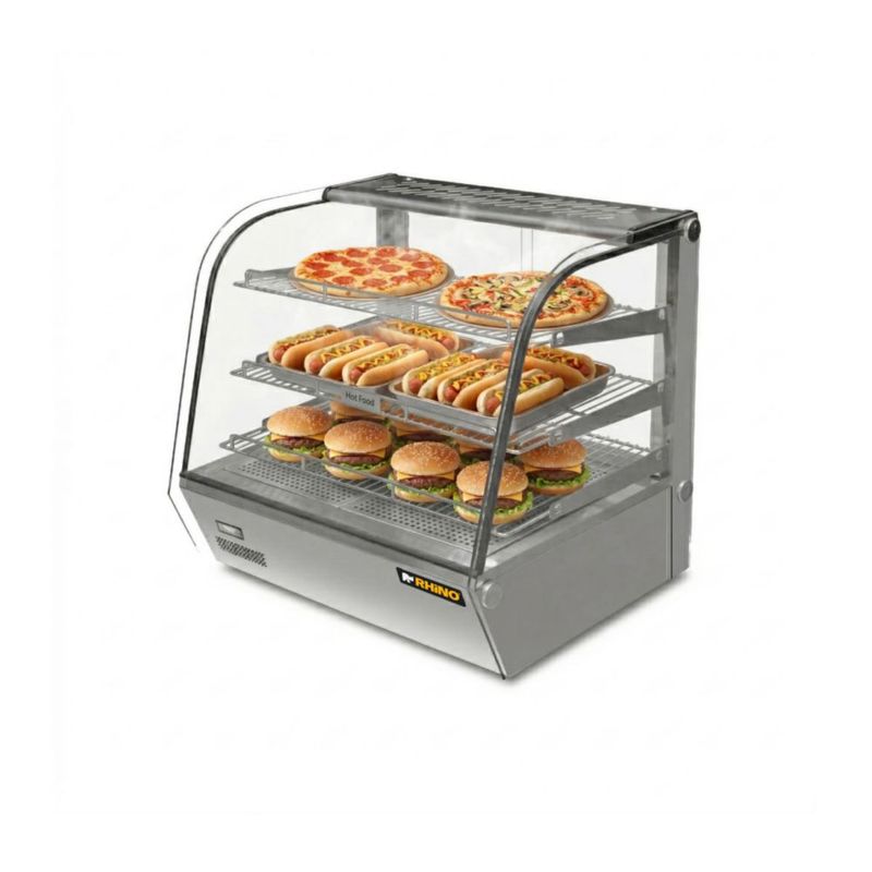 Vitrina Caliente RHINO VICAMO-160L 160 L 120 V Acero Inoxidable