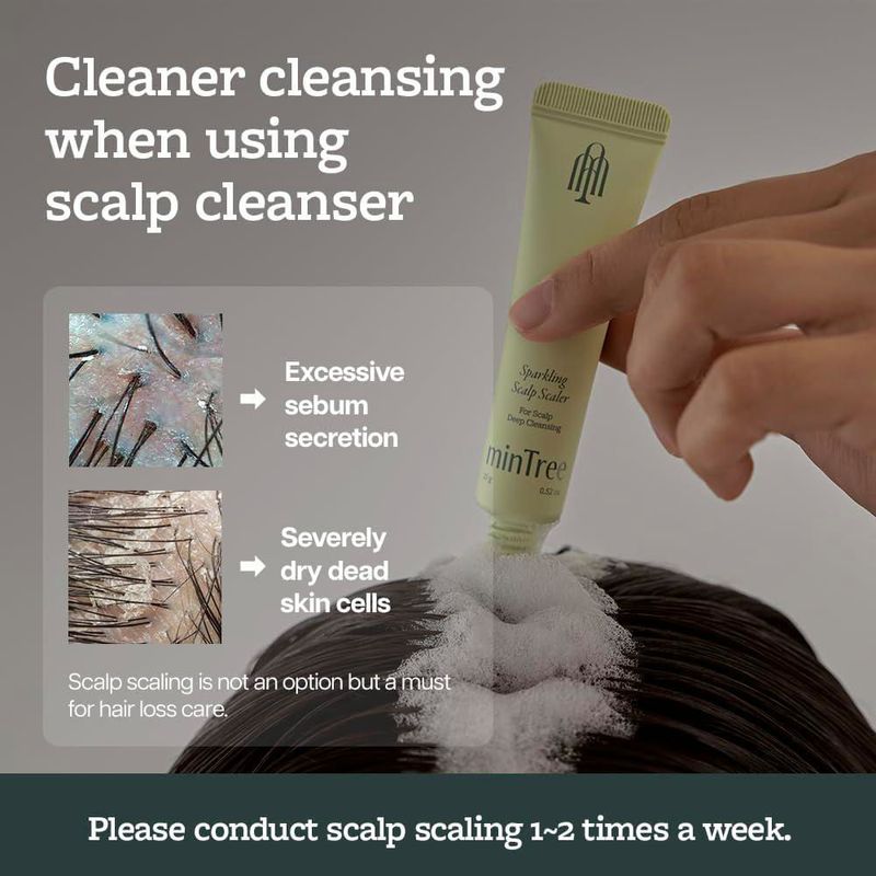 Exfoliante Espumoso para Cuero Cabelludo MINTREE 30 g