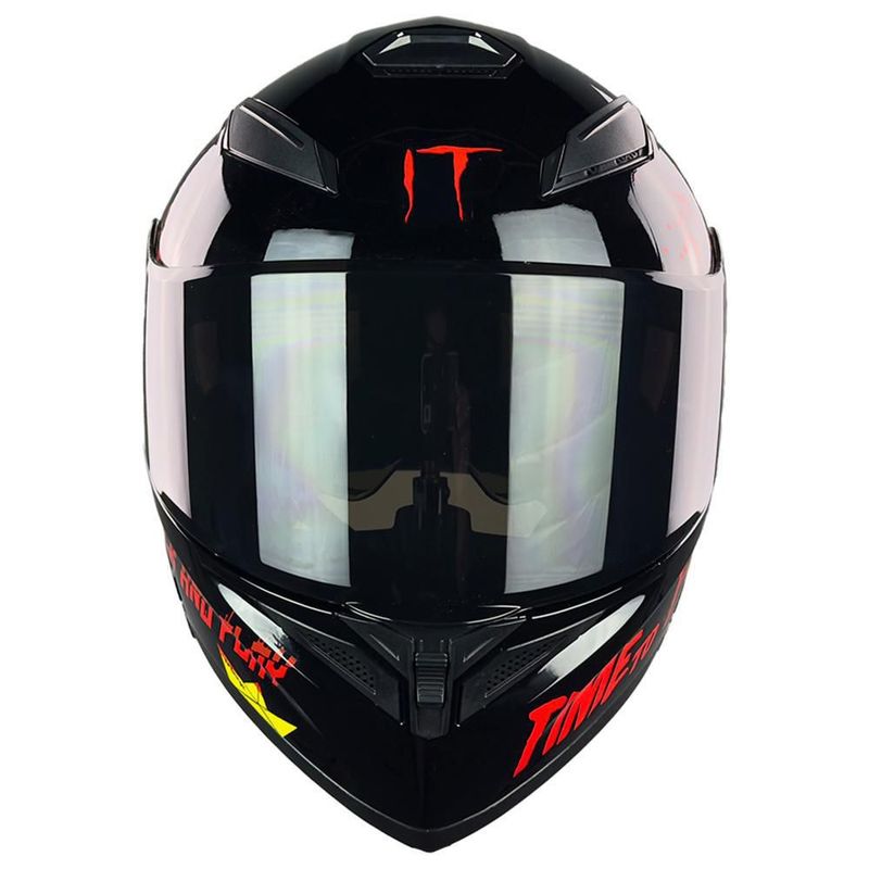 Casco Abatible Stark It Negro con Rojo Extra Grande
