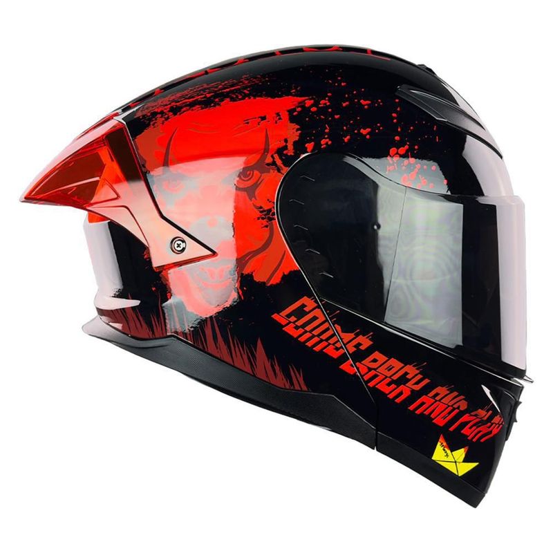 Casco Abatible Stark It Negro con Rojo Extra Grande
