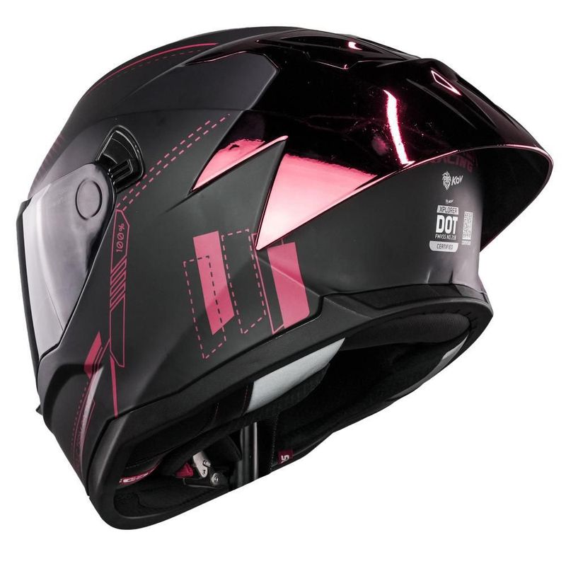 Casco Integral Explorer Racing Negro con Rojo Extra Grande