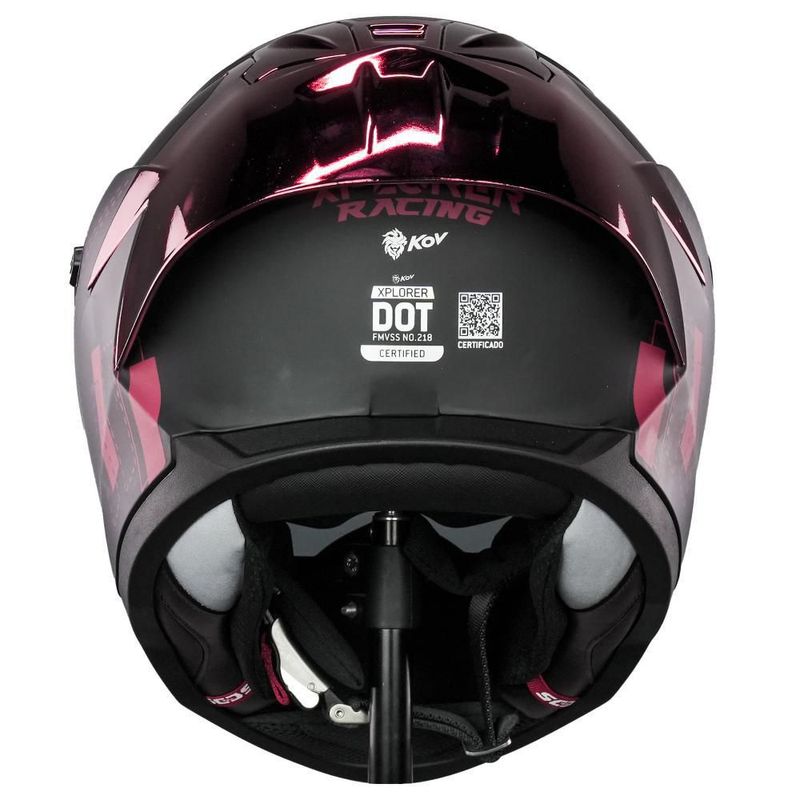 Casco Integral Explorer Racing Negro con Rojo Extra Grande
