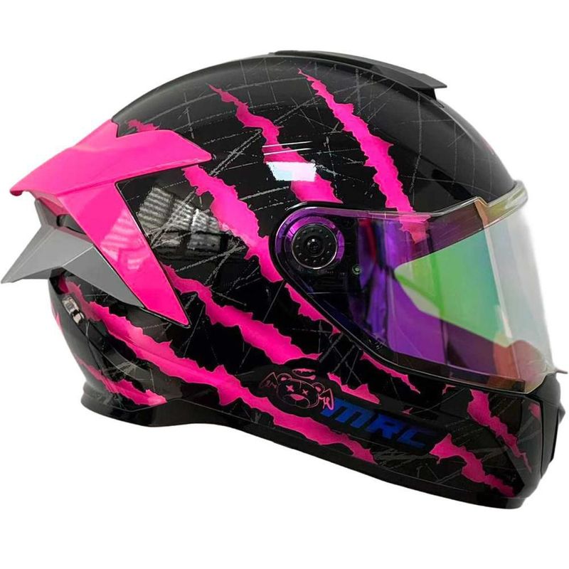 Casco Integral Scrape Rosa Talla Grande