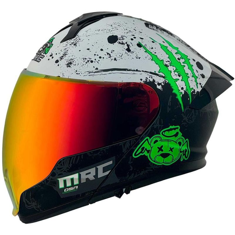 Casco Abatible Scratch 2 Negro Y Blanco Talla Extra Grande