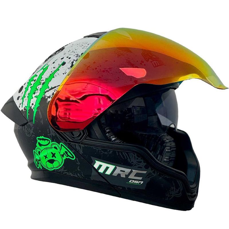 Casco Abatible Scratch 2 Negro Y Blanco Talla Extra Grande