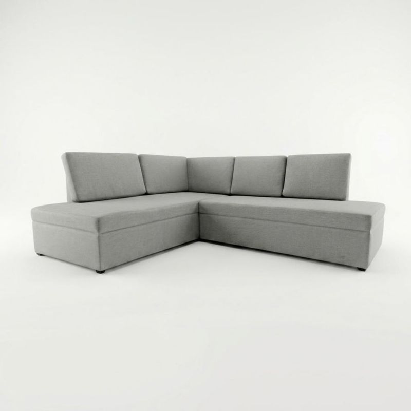 Sala Esquinera 5 Plazas armada con cojines Leon LASE Gris
