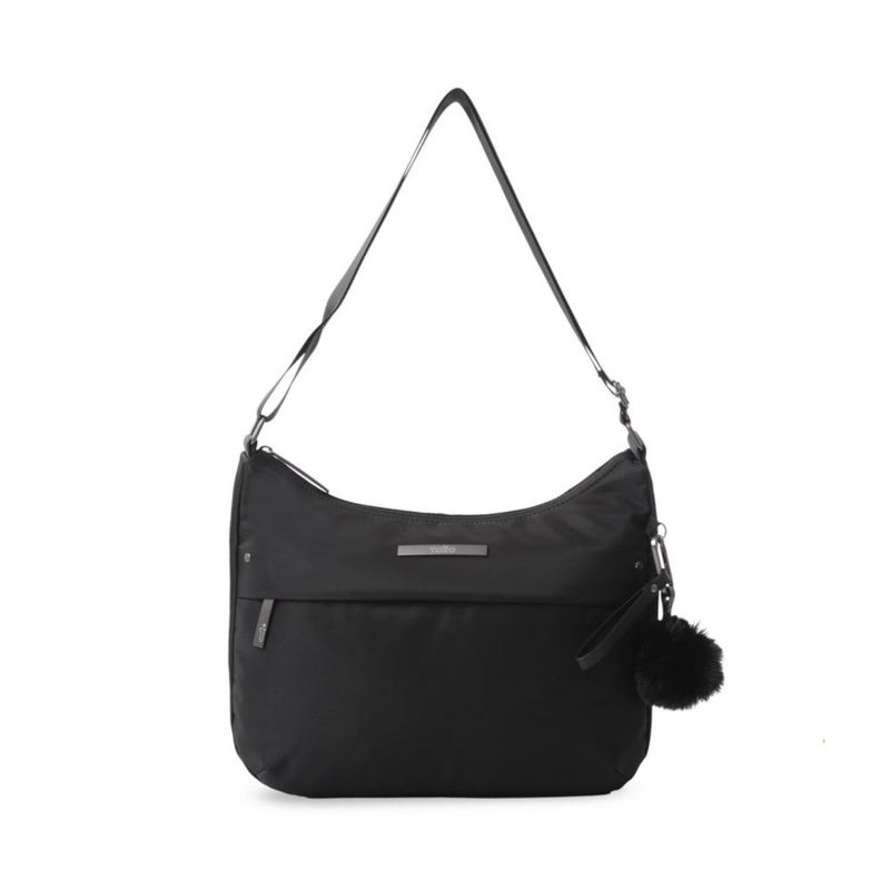 Bolsa de Dama - Mujer Crossbody Totto Adelaide 1 2.0 Negra con Porta Tablet 10 y Múltiples Bolsillos