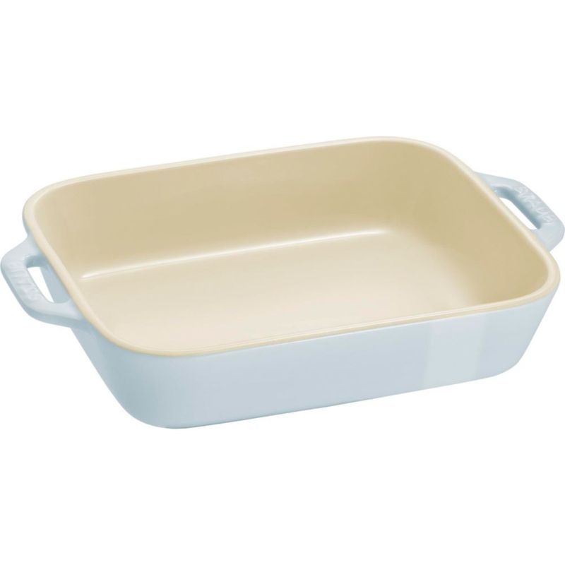 Fuente para horno STAUB 15 × 19 cm y 19 × 27 cm azul pastel