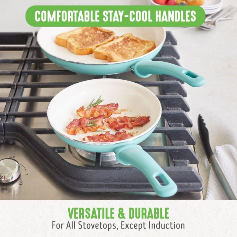 Set de Cocina GreenLife 18 Piezas Turquesa Libre de PFAS