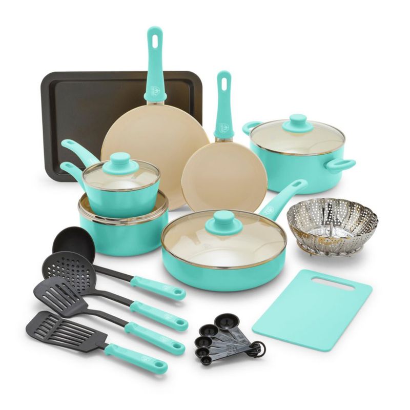 Set de Cocina GreenLife 18 Piezas Turquesa Libre de PFAS