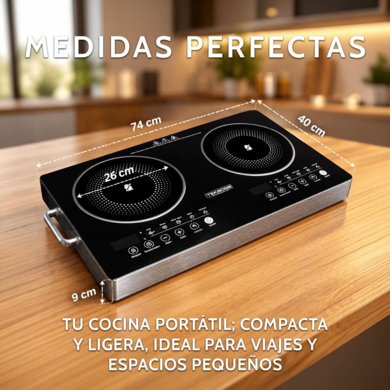 Parrilla Electrica De Inducción Portatil 6 Tipos De Cocción