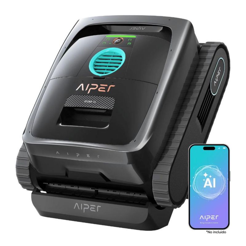 AIPER Scuba V3 AI Vision Limpiador Robótico Inalámbrico Para Piscinas, Potente Robot Aspirador De Alberca Con Navegación Inteligente