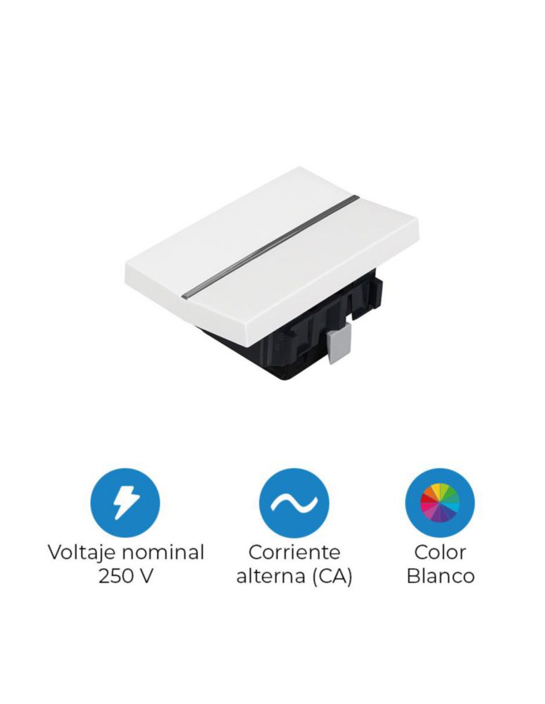 Estevez Apagador Sencillo Blanco Zenit