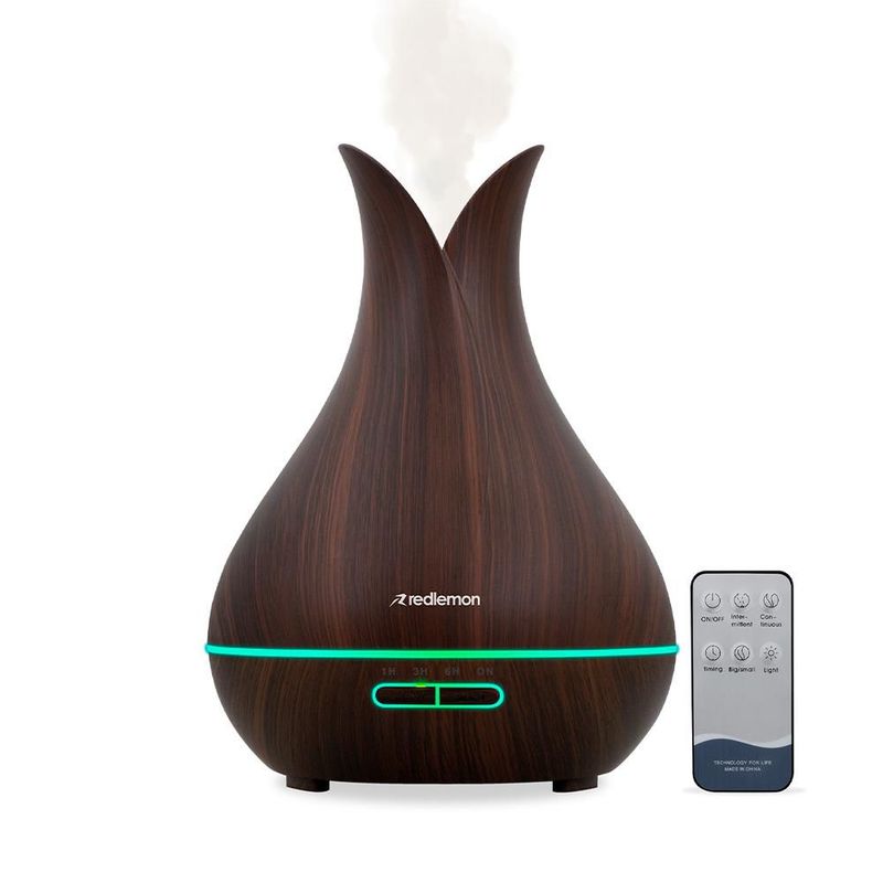 Humidificador Difusor de Aceites Esenciales Control Remoto Redlemon