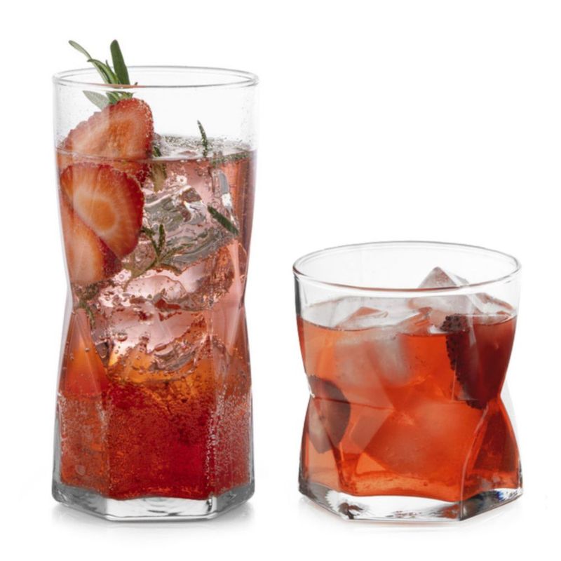 Vasos de vidrio Libbey juego de 16 piezas 473 ml y 355 ml