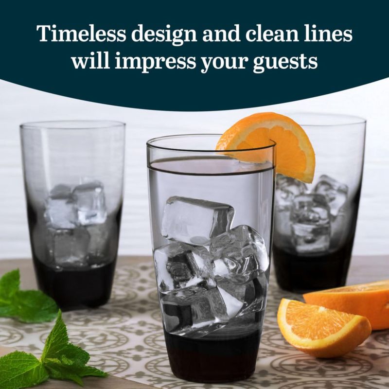 Vasos de Cristal Tipo Tumbler Libbey 510 ml Juego de 12 Apta para Lavavajillas