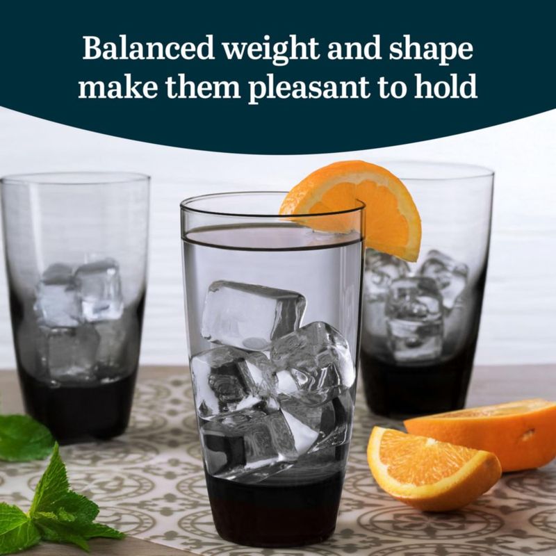 Vasos de Cristal Tipo Tumbler Libbey 510 ml Juego de 12 Apta para Lavavajillas
