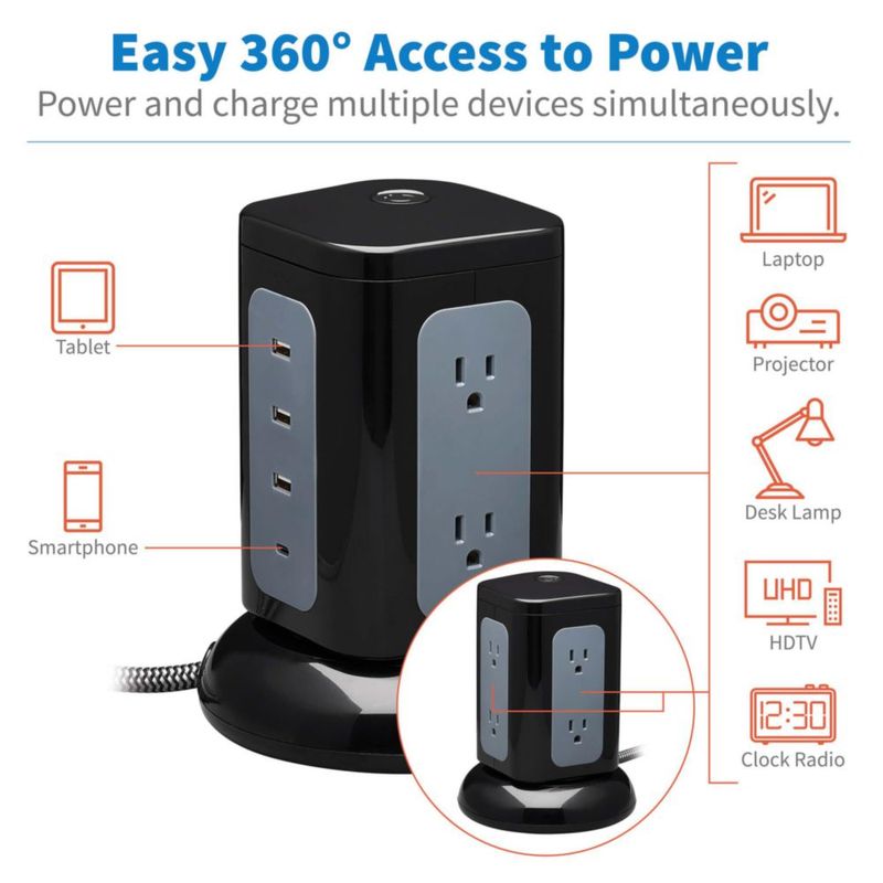 Regleta TRIPP LITE de 6 tomas con puertos USB/USB-C