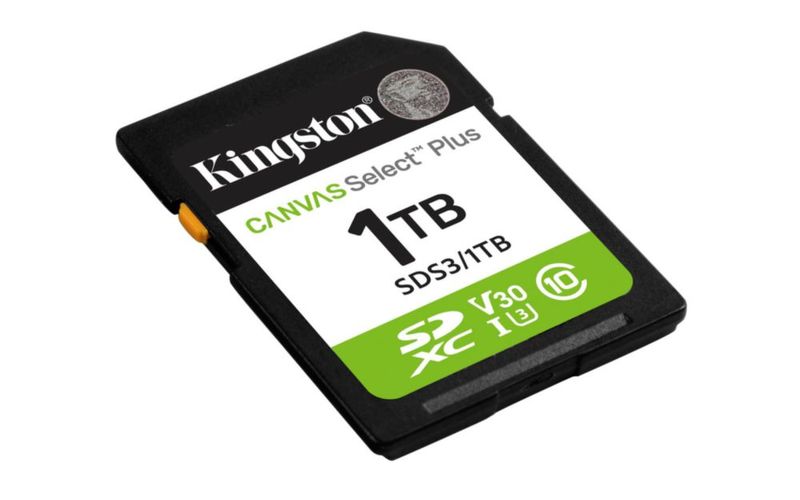 Tarjeta SD Kingston 1 TB Canvas Select Plus 150 MB/s